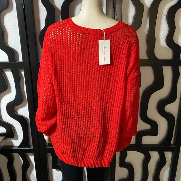 NWT Two By Vince Camuto Crochet Sweater - Picture 4 of 4